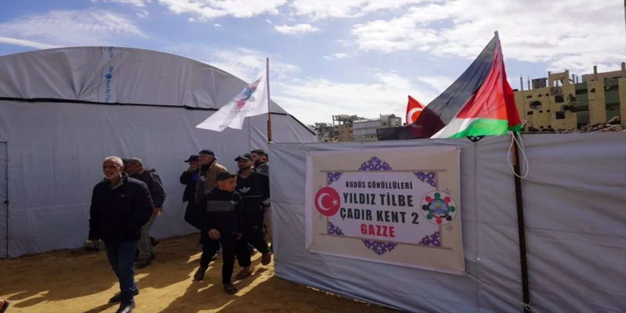 Yıldız Tilbe'den Gazze'ye büyük yardım: Yeni çadır kenti kuruldu