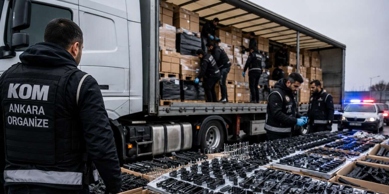 Ankara'da Dev Operasyon: Tırda Binlerce Silah Parçası Ele Geçirildi