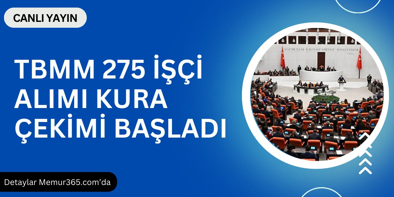 TBMM işçi alımı kura çekimi canlı yayını başladı: İşte sonuçları ve isim listesi