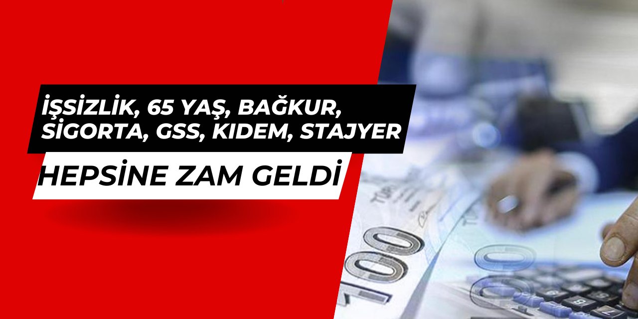 Asgari ücretle değişen ödemeler: GSS, SGK Bağkur primi, işsizlik, 65 yaş, kıdem tazminatı tavanı...