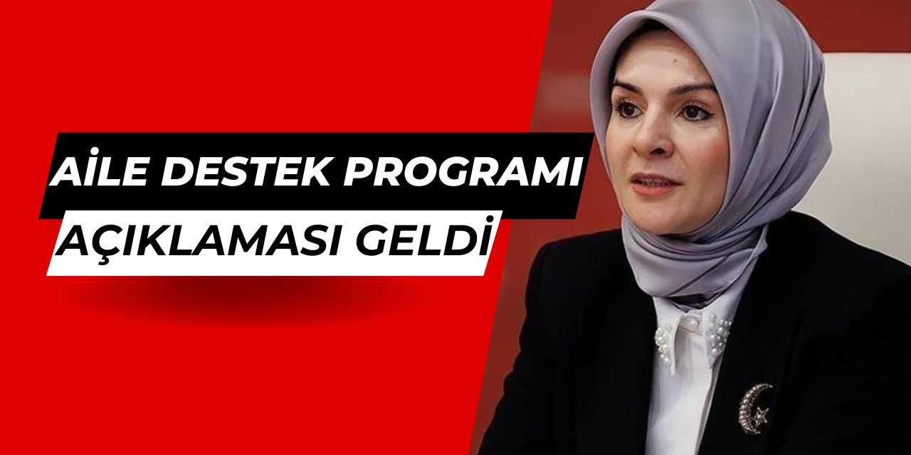 Son dakika: Türkiye aile destek programı açıklaması geldi