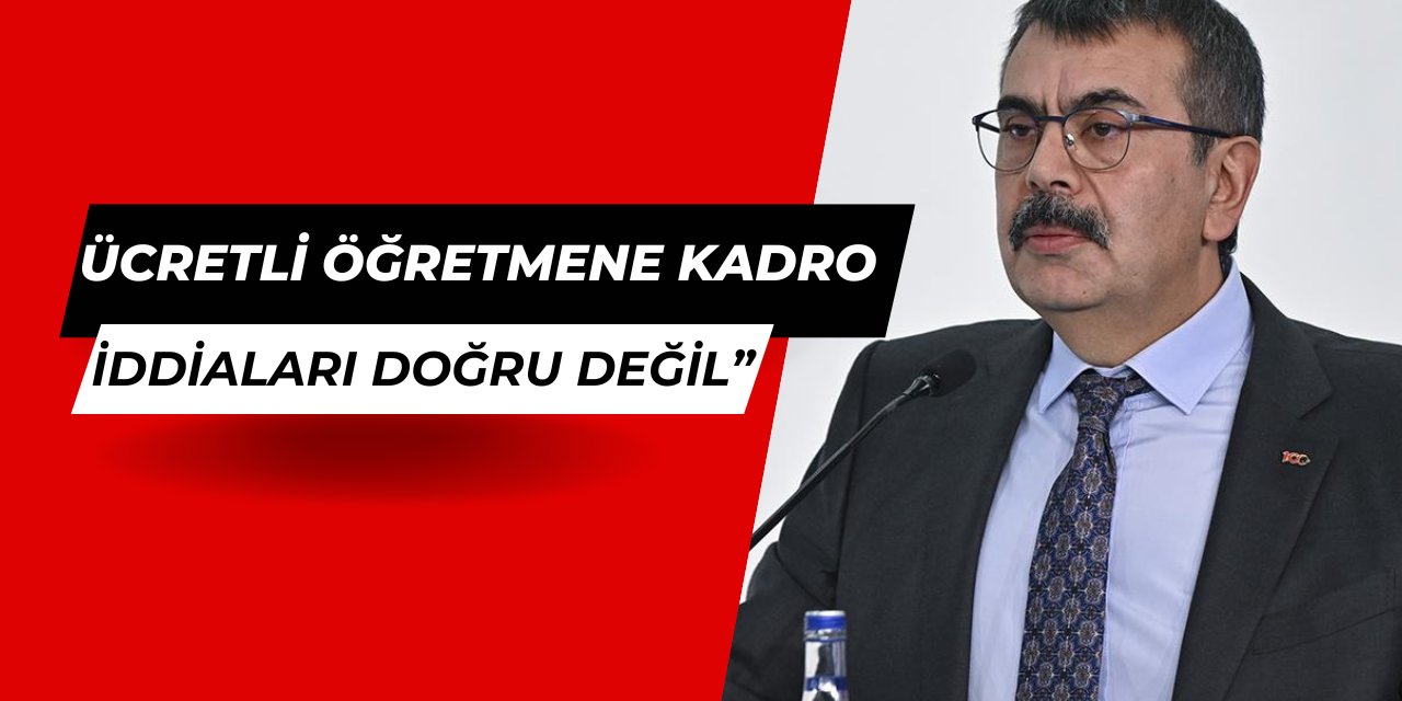 Yusuf Tekin'den ücretli öğretmenlere kadro açıklaması