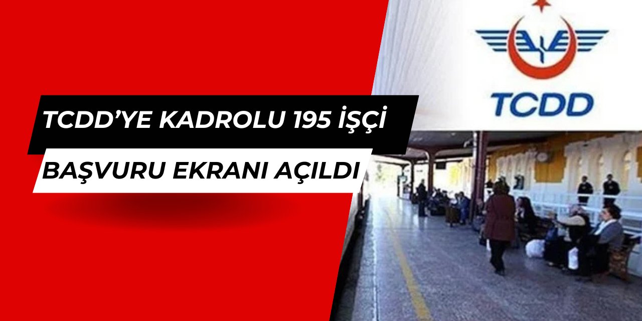 TCDD 195 sürekli işçi alımı İŞKUR başvurusu nasıl yapılır?