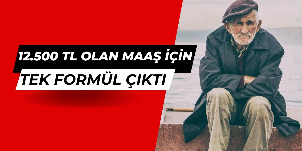 12.500 TL alan emekli için tek formül açıklandı