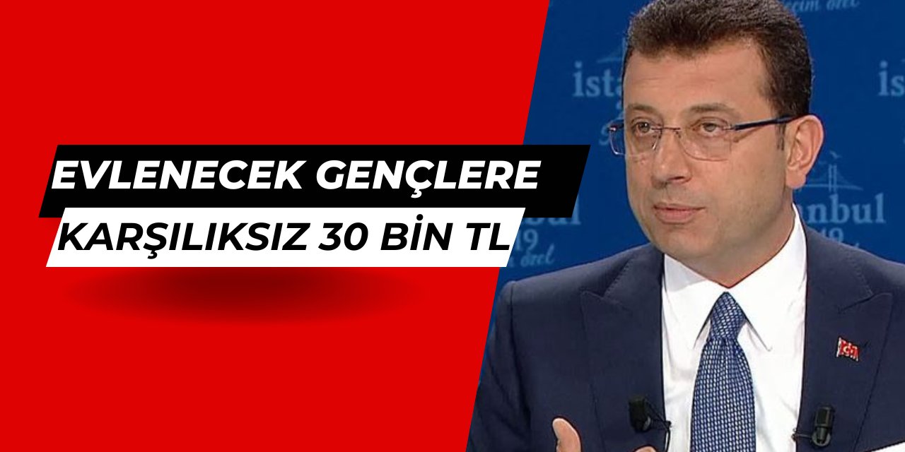 İBB'den evlenecek gençlere karşılıksız 30 bin TL destek