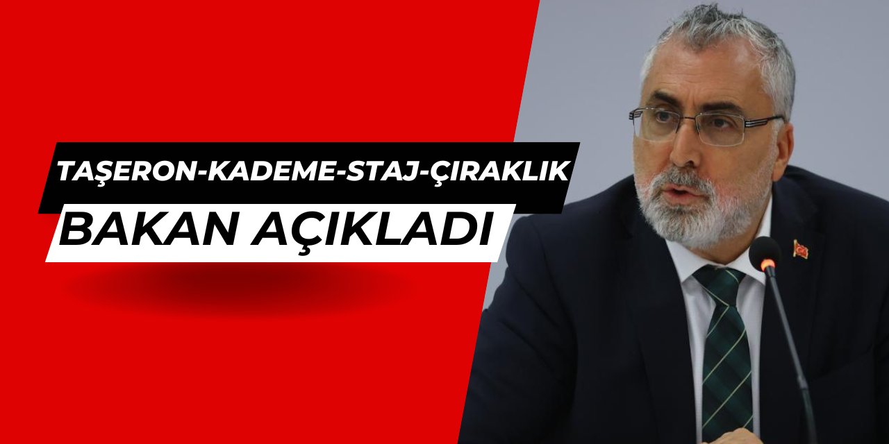 Son dakika: Taşerona kadro, kademeli emeklilik ve staj çıraklık açıklaması geldi