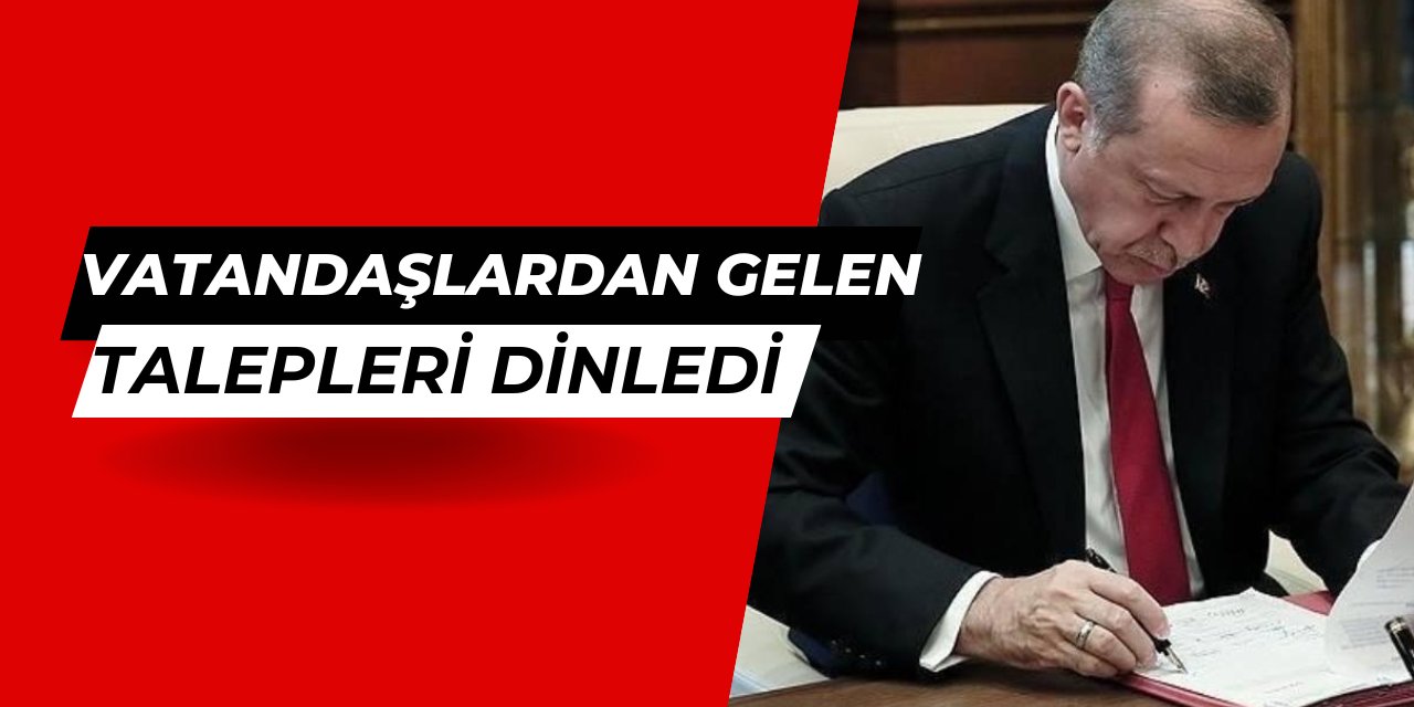 Cumhurbaşkanı Erdoğan, toplumun taleplerini dinledi