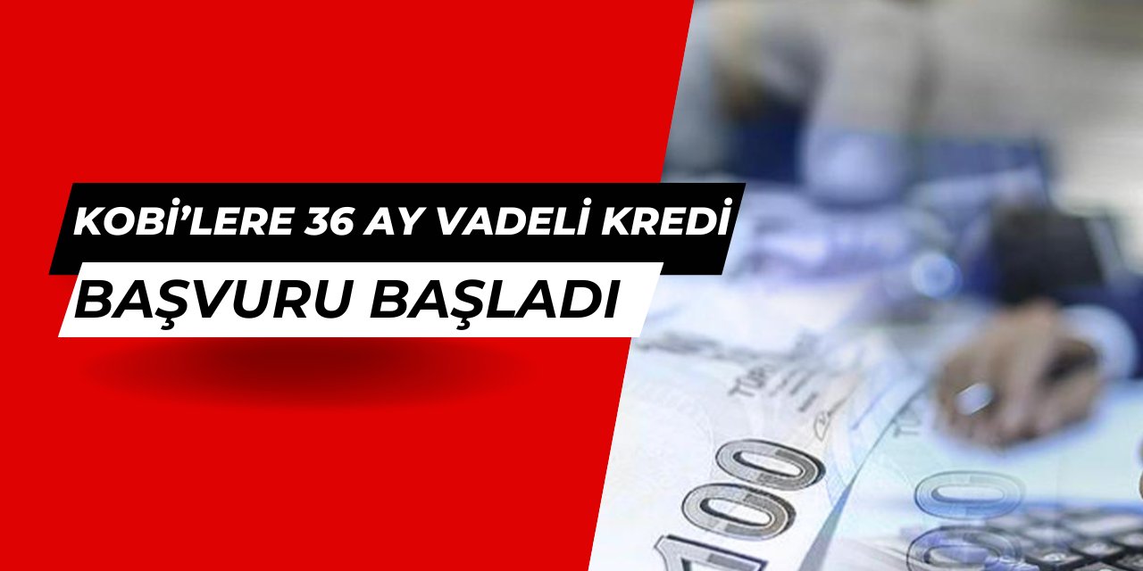 KOBİ'lere 36 ay vadeli düşük faizli kredi paketi: Başvuru başladı