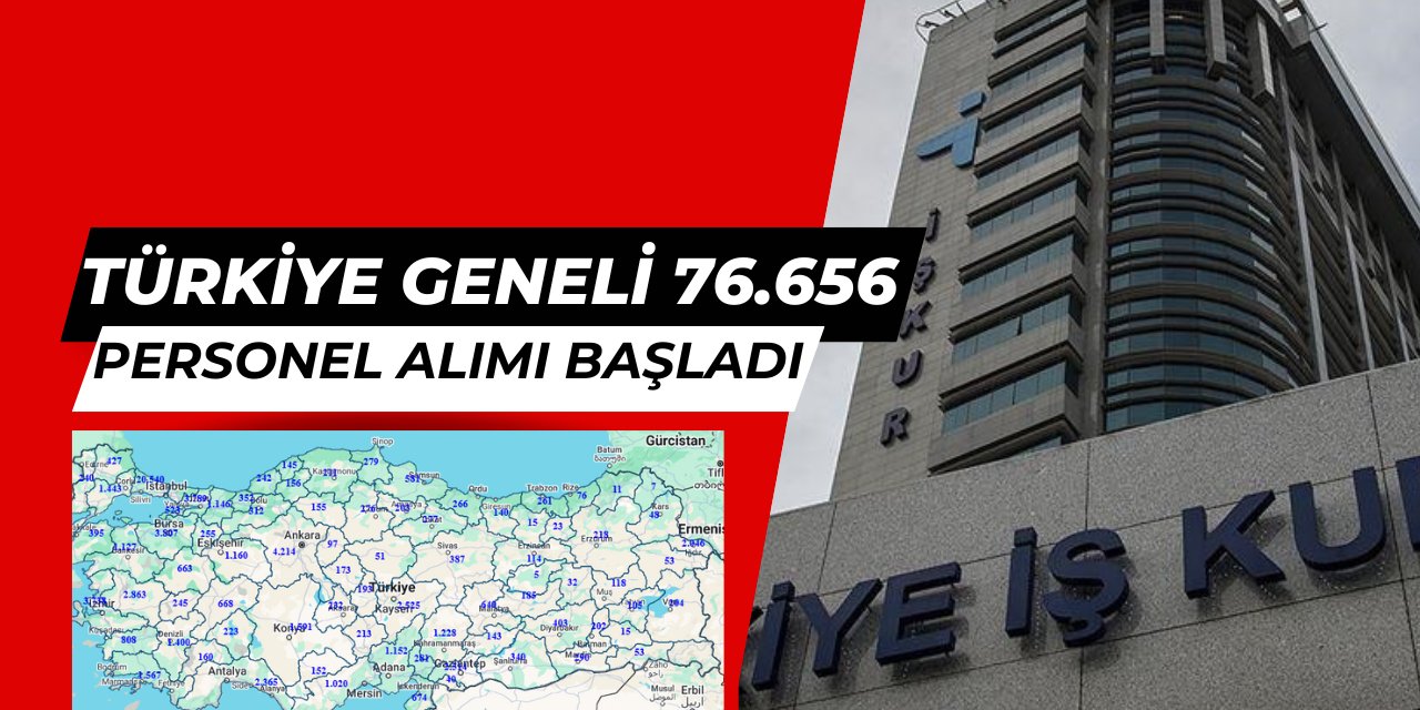 İŞKUR Türkiye geneli 76.656 personel alımı başvurusu başladı