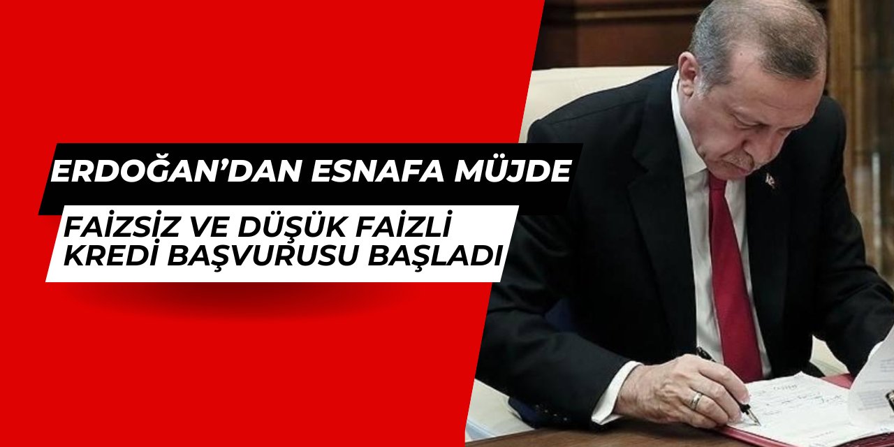 Cumhurbaşkanı imzaladı: Esnaflara faizsiz ve düşük faizli Halkbank kredi başvurusu başladı