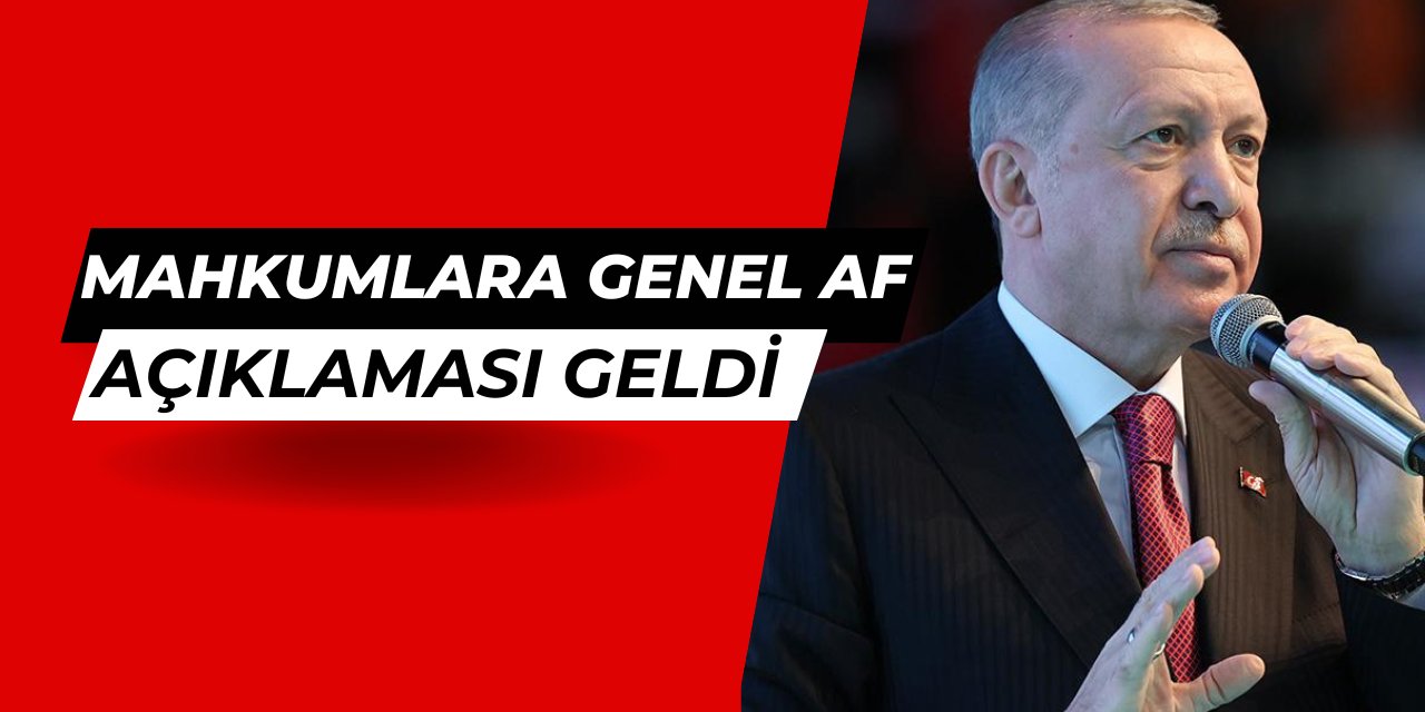 Cumhurbaşkanı Erdoğan'dan mahkumlara genel af açıklaması