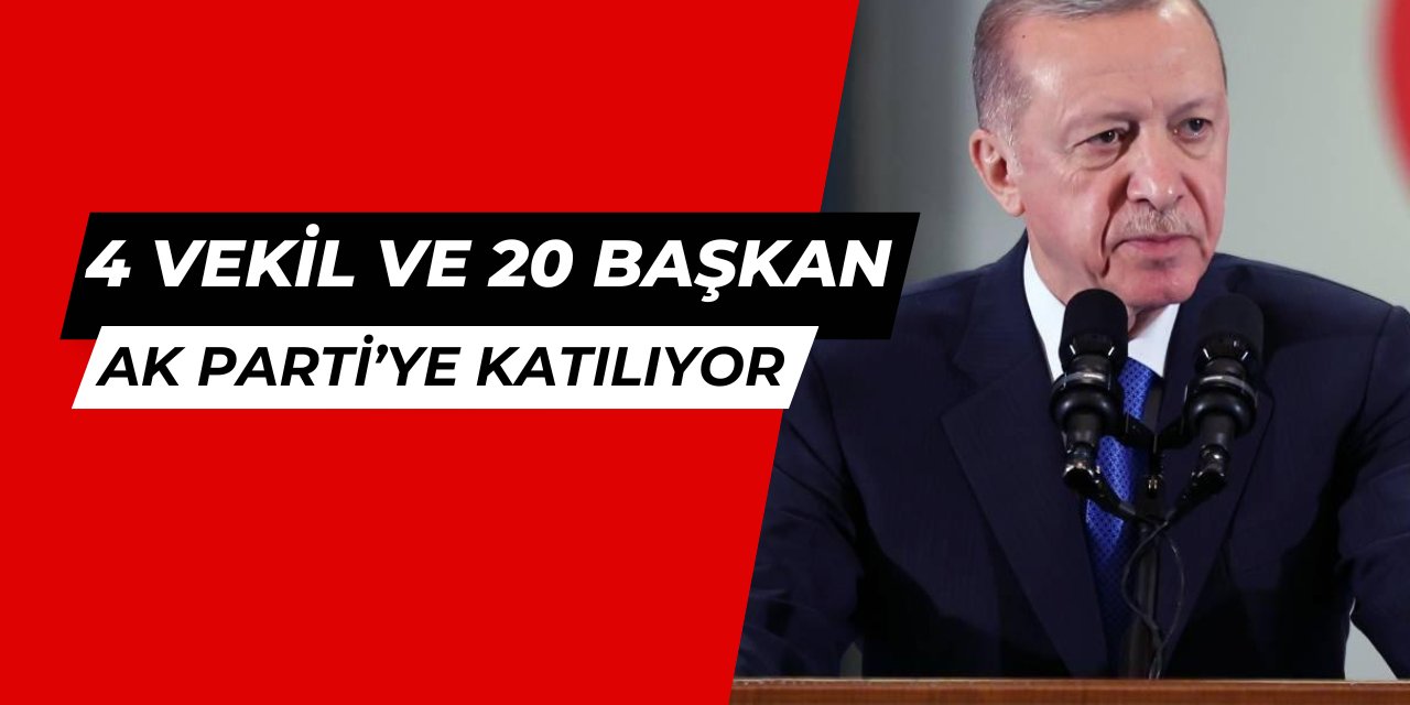 4 milletvekili ve 20 belediye başkanı daha AK Parti'ye geçiyor