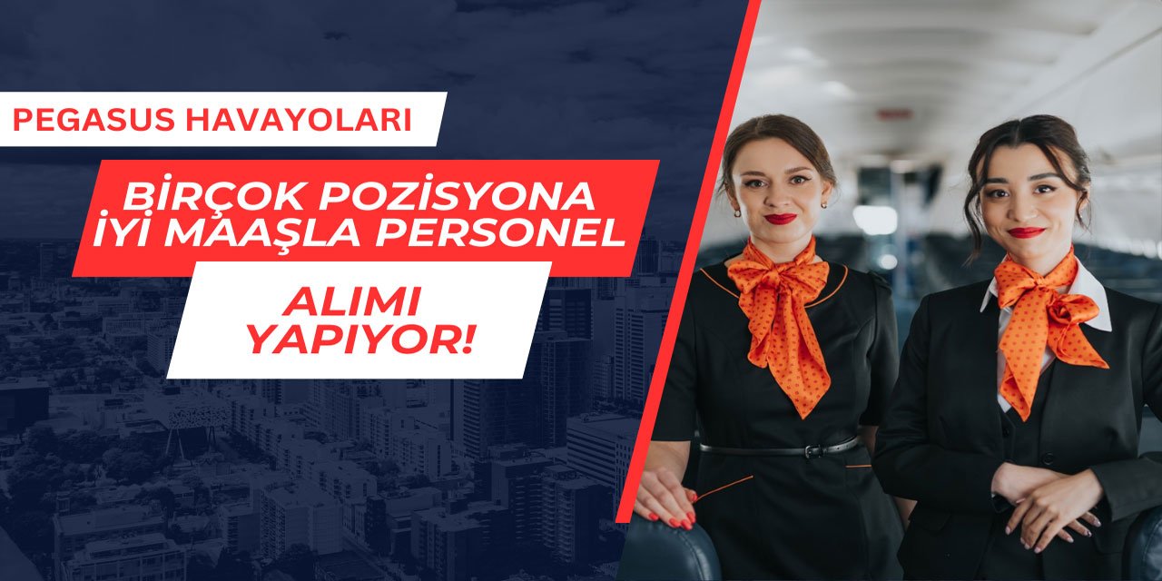 Pegasus birçok pozisyona iyi maaşla personel alımı yapıyor