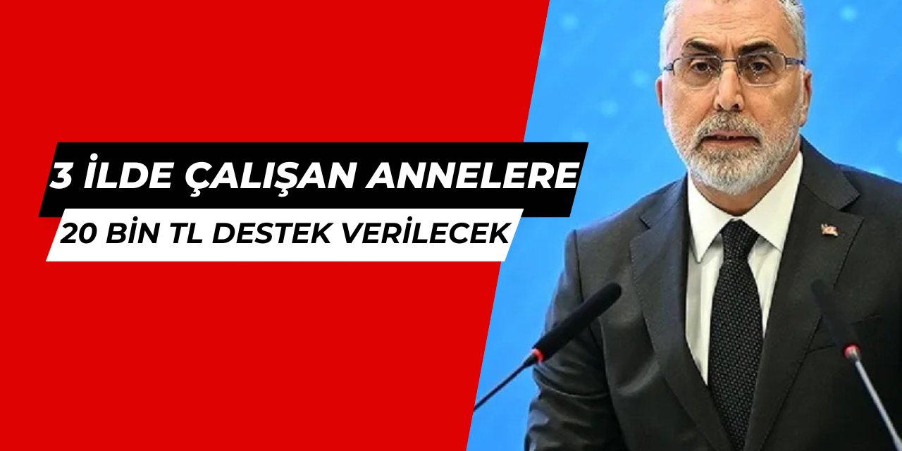 Vedat Işıkhan açıkladı: 3 ilde çalışan annelere aylık 20 bin 779 TL verilecek