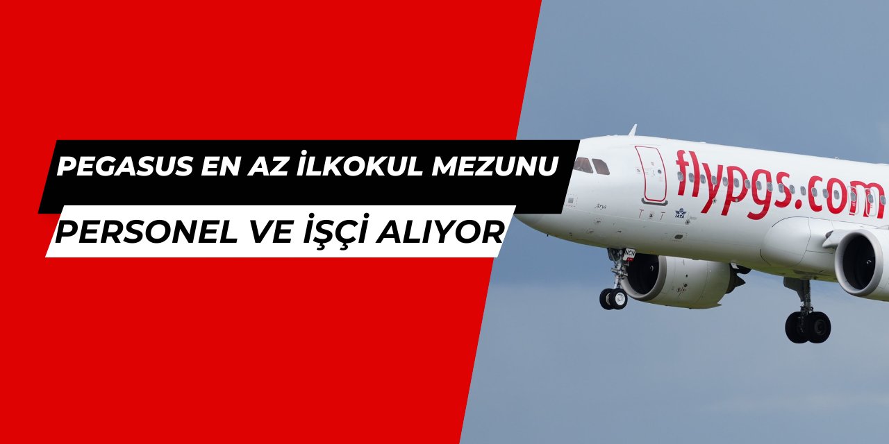 Pegasus en az ilkokul mezunu işçi ve memur alımı yapıyor