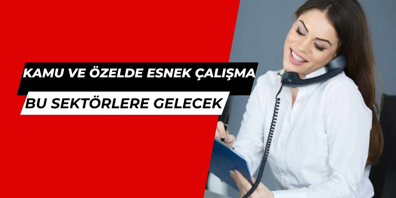 Kamu ve özel sektörde esnek çalışma: Bu sektörlere geliyor