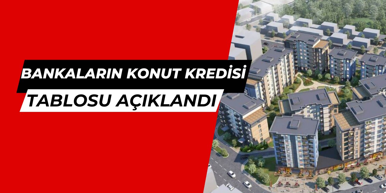 İşte en uygun konut kredisi veren bankalar