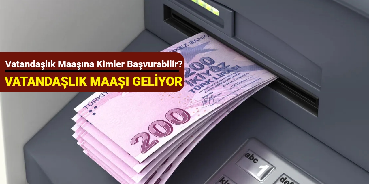 Vatandaşlık maaşı geliyor: Vatandaşlık maaşına kimler başvurabilir?