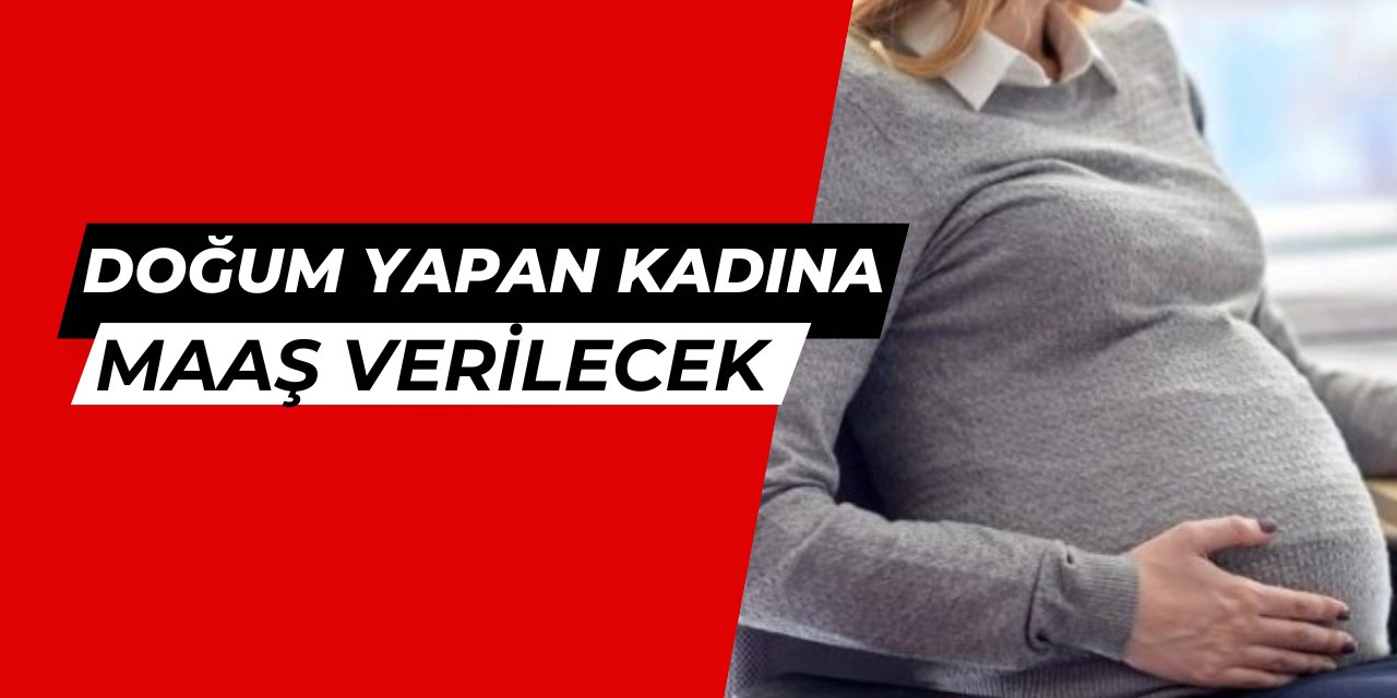 Doğum yapan kadına maaş düzenlemesi meclise geldi