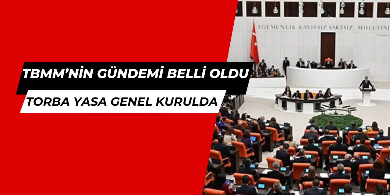 TBMM'nin gündemi açıklandı: Torba yasa görüşülecek