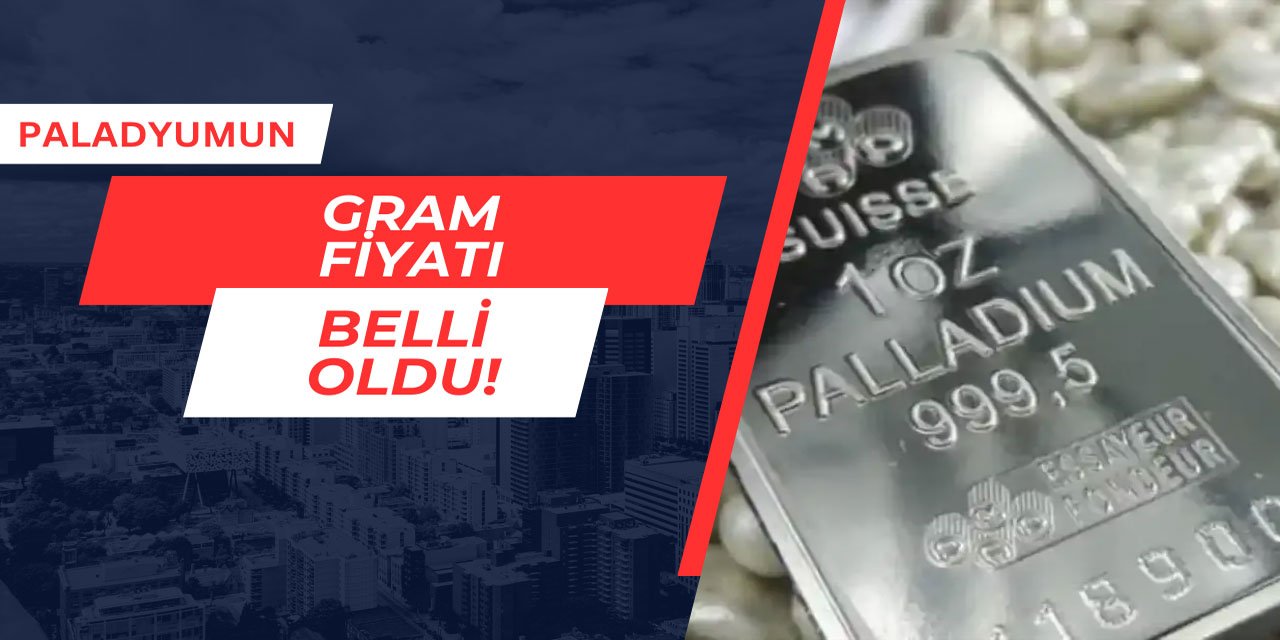 Paladyumun gram fiyatı belli oldu