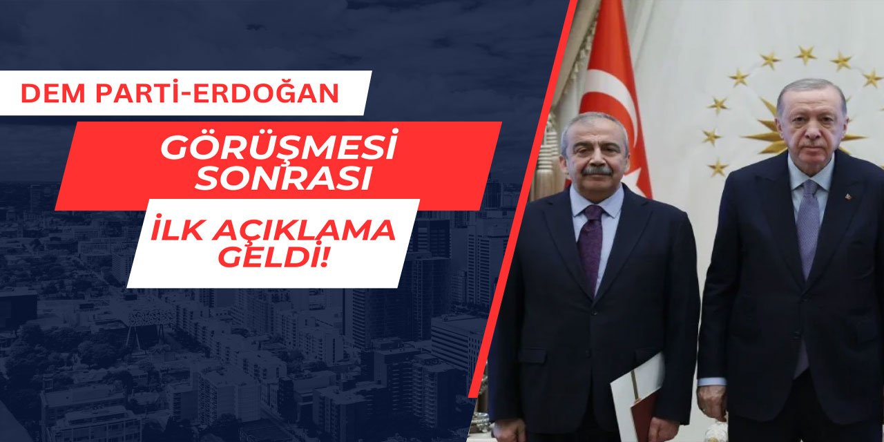 DEM Parti-Erdoğan görüşmesi sonrası ilk açıklama geldi
