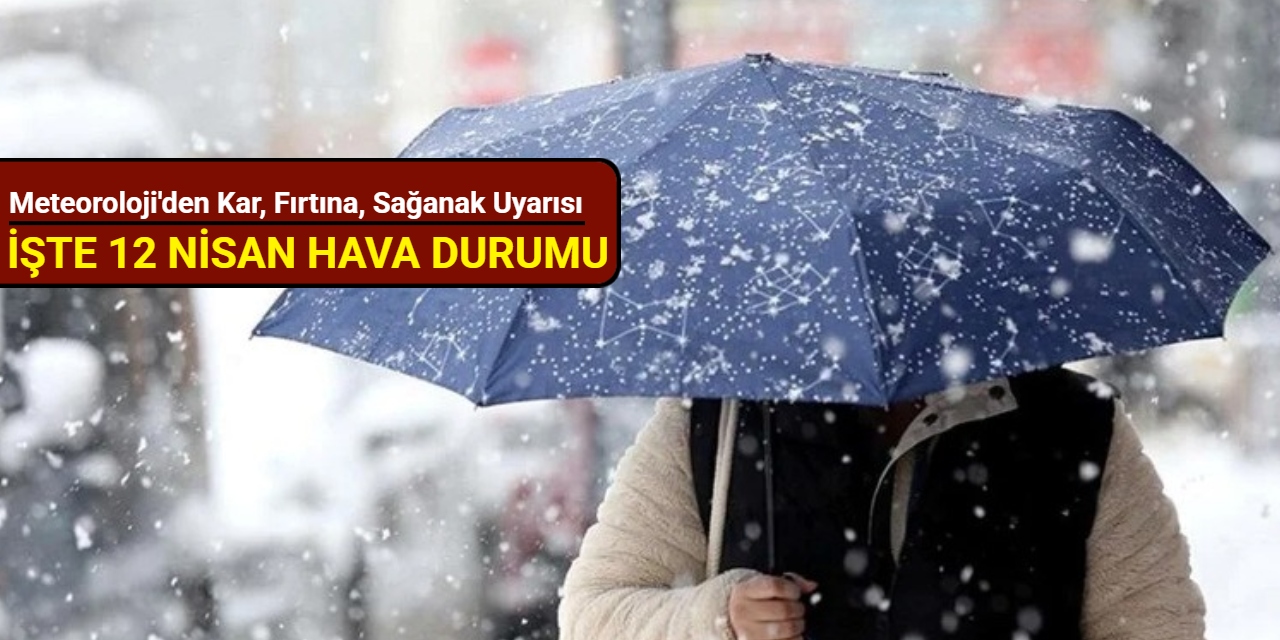 Meteoroloji'den kar, fırtına, sağanak, don ve sis uyarısı