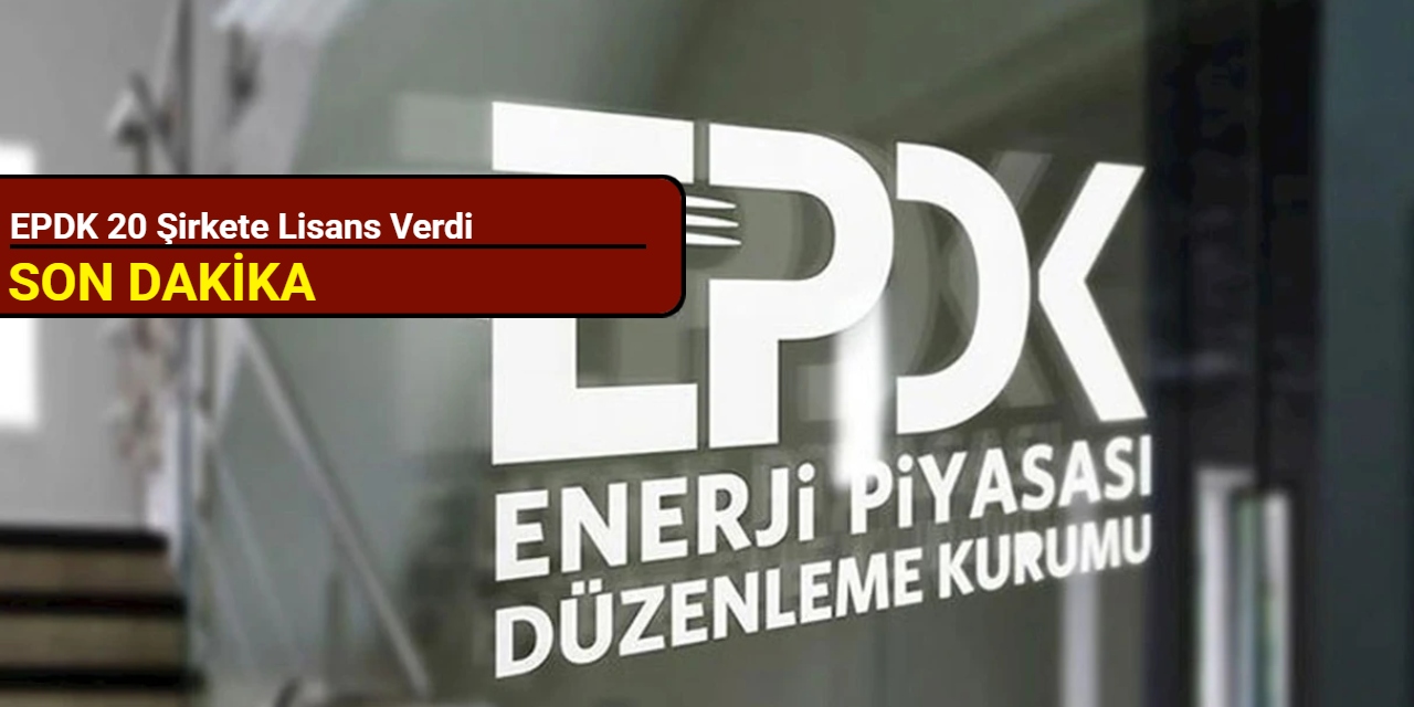 EPDK 20 şirkete lisans verdi