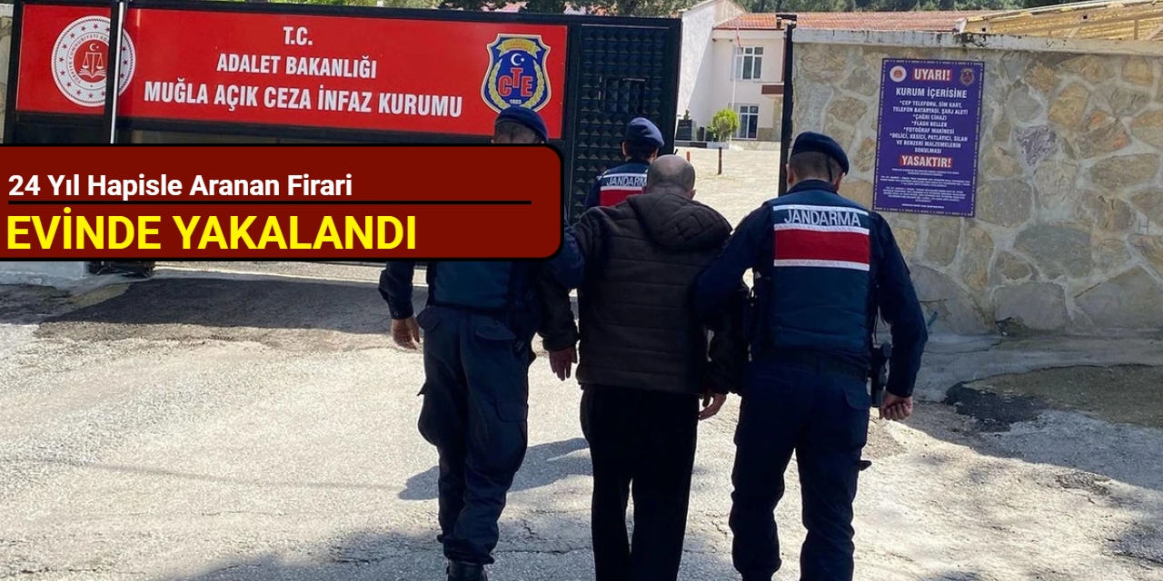 24 yıl hapisle aranan firari, evinde yakalandı