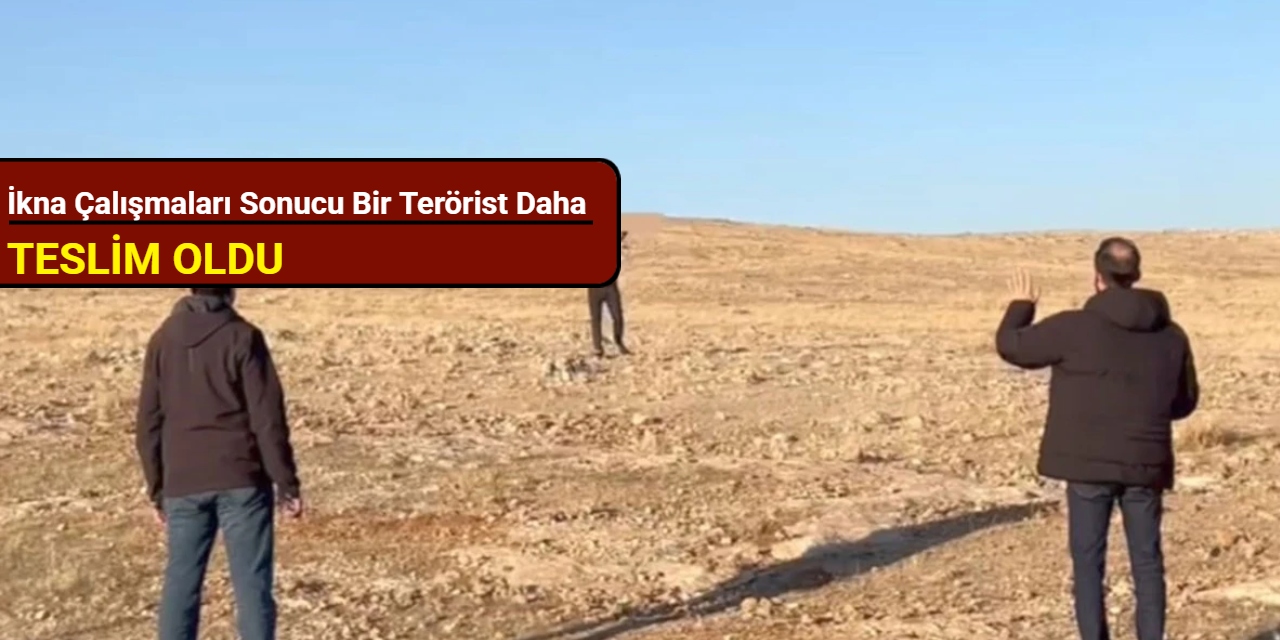 İkna çalışmaları sonucu bir terörist daha teslim oldu