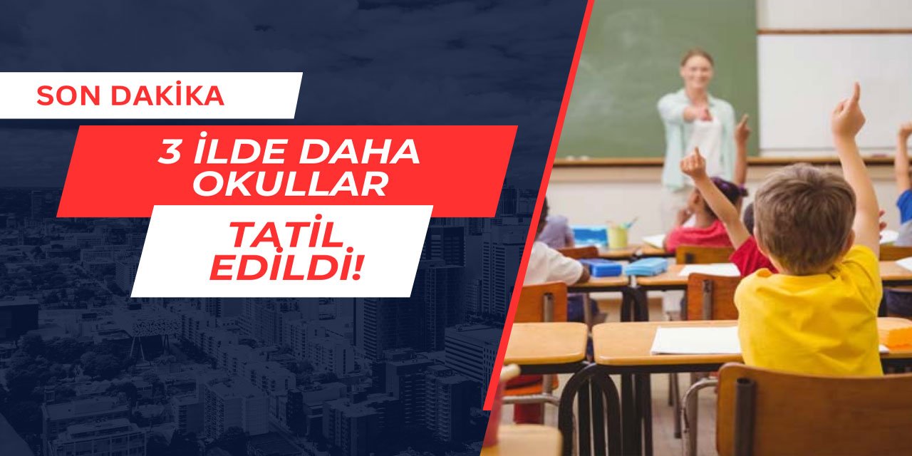 Tekirdağ, Kocaeli ve Yalova'da okullar tatil edildi