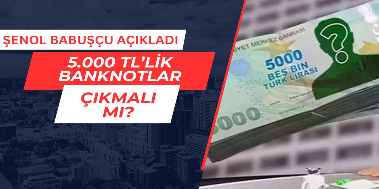 5.000 TL'lik banknotlar çıkmalı mı? Şenol Babuşçu açıkladı