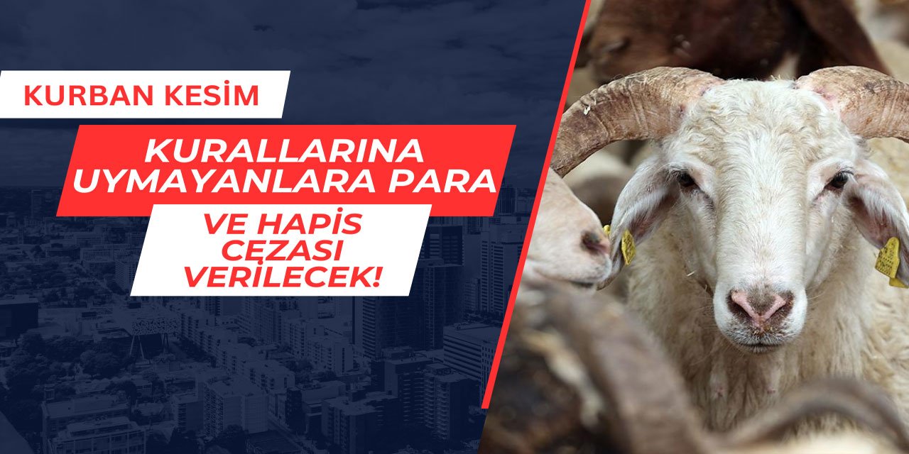 Kurban kesim kurallarına uymayanlara para ve hapis cezası verilecek