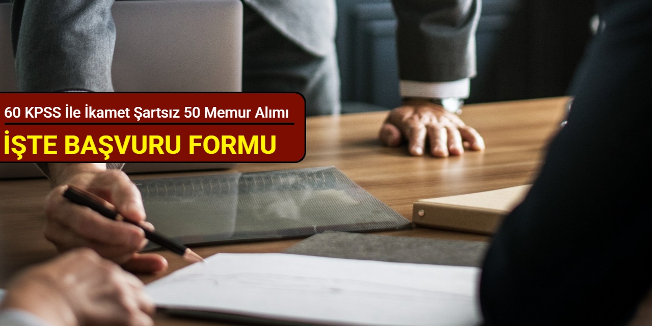 İkamet şartsız: Balıkesir Büyükşehir Belediyesi 60 KPSS ile memur alımı başvuru formu