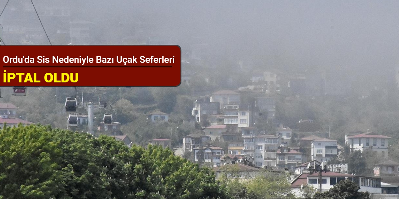Ordu'da sis nedeniyle bazı uçak seferleri iptal oldu
