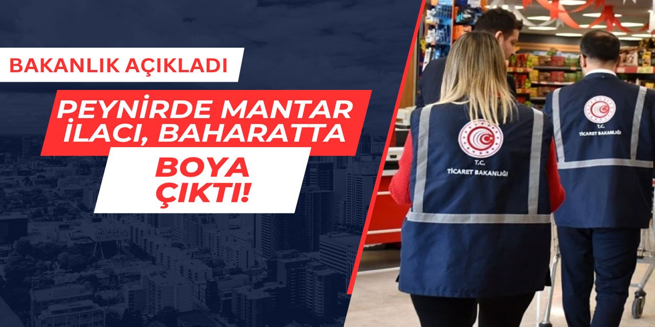 Peynirde mantar ilacı, baharatta da boya çıktı