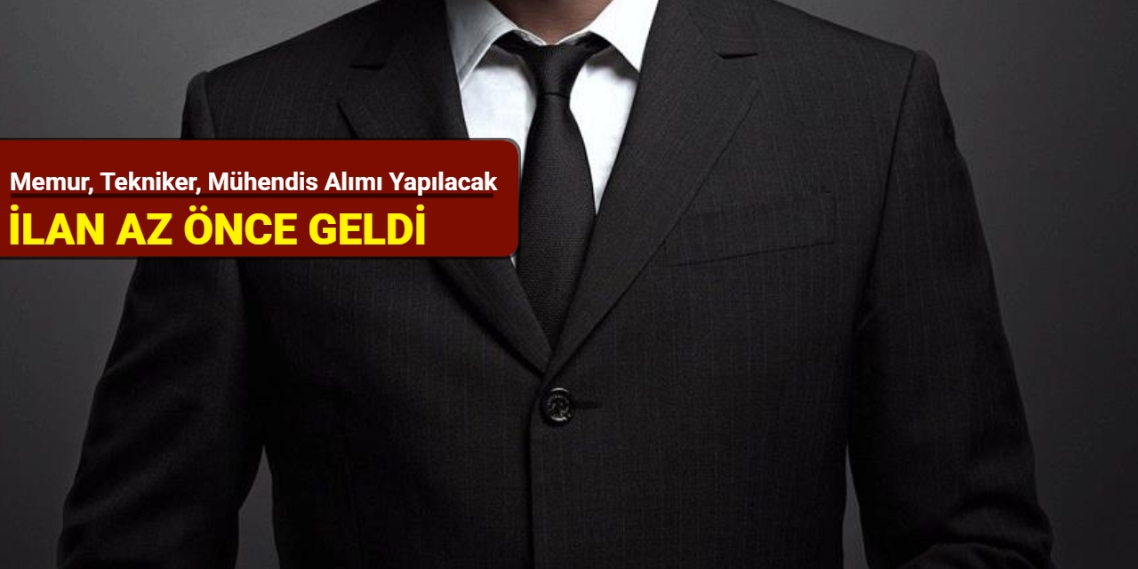 Memur, tekniker, mühendis: Mersin Su ve Kanalizasyon idaresi memur alımı yapacak