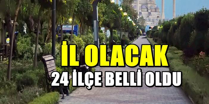 Sevindiren müjde geldi! 81 il sayısına 24 ilçe daha ekleniyor